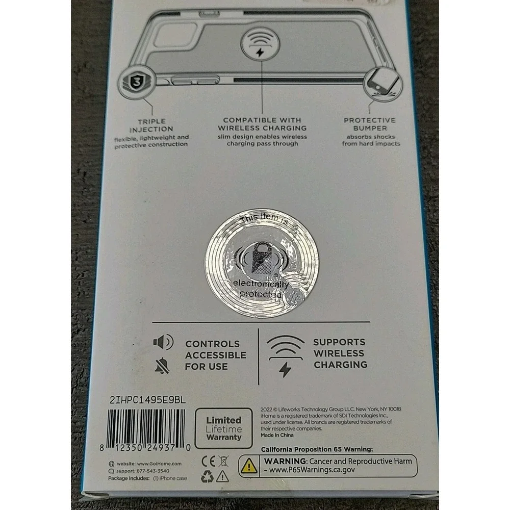 iHome iPhone 13 Impact Case‎ Teal 6ft Drop Tested NIB